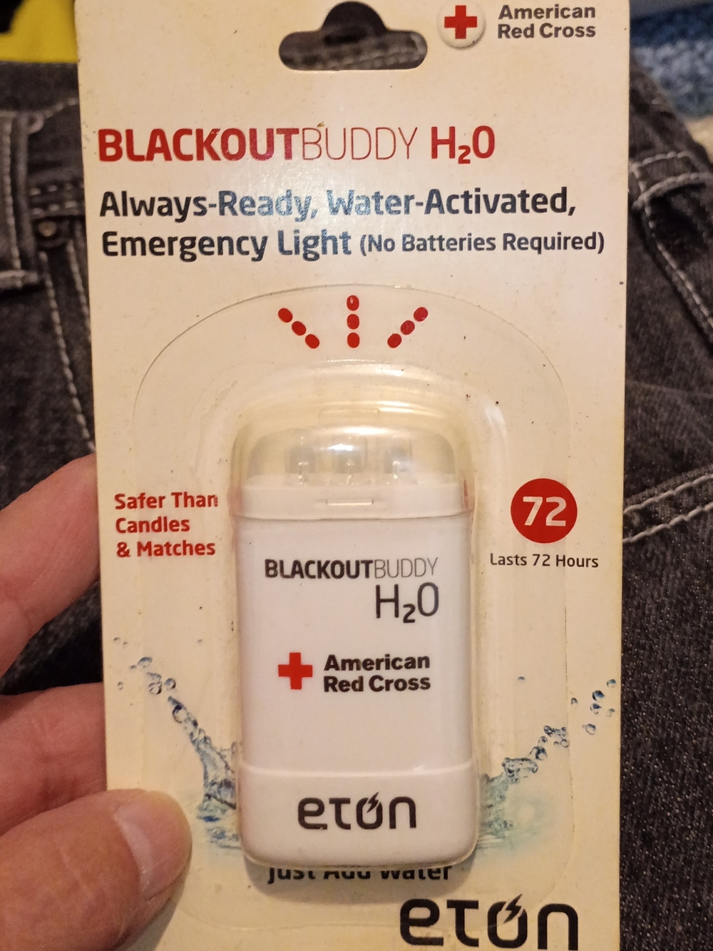 Eton Blackout Buddy H2O Emergency Light White Red Accents